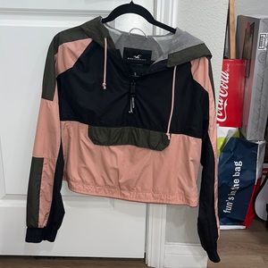 Hollister Color Block Half Zip Up
